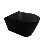 Wandcloset BWS Black 50x35x36.5cm Keramiek Rimless Mat Zwart, Ophalen of Verzenden, Nieuw, Overige typen