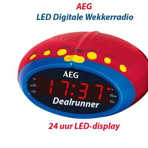 AEG LED Digitale Radio met Alarm functie, Audio, Tv en Foto, Radio's, Nieuw, Verzenden