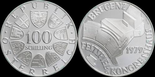 Austria 100 schilling 1979- Festival- and Congresshall Br..., Postzegels en Munten, Munten en Bankbiljetten | Verzamelingen, Verzenden
