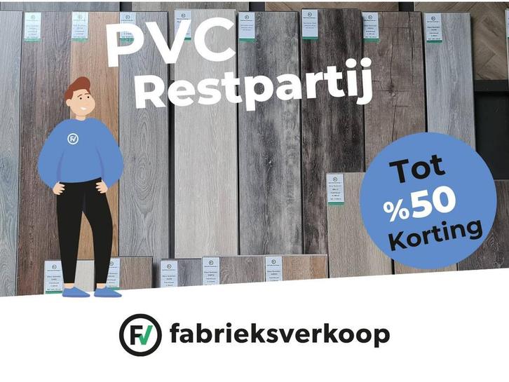 Topdeals op PVC vloeren Nu met 50% korting OP is OP, Huis en Inrichting, Stoffering | Vloerbedekking, 75 m² of meer, Wit, Crème