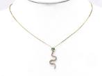 Ketting met hanger - 14 karaat Geel goud - 0.35ct. tw.