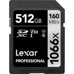 Lexar SDXC Professional UHS-I 1066X 512GB, Nieuw, Overige merken, Overige typen, Ophalen of Verzenden