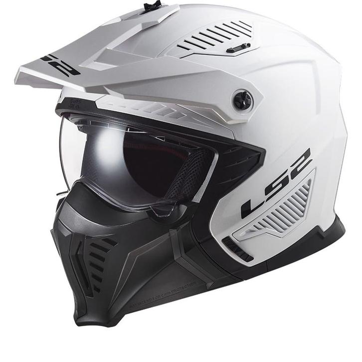 LS2 OF606 Drifter Solid Wit 06 Multi Helm, Motoren, Kleding | Motorhelmen, Jethelm, Heren, XXL, Nieuw met kaartje, Overige merken