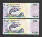 Bahamas. - 2 x 100 Consecutives Dollars 2009