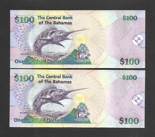 Bahamas. - 2 x 100 Consecutives Dollars 2009, Postzegels en Munten, Munten | Nederland
