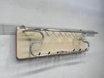 Kapstok - Hout, Chroom - Vintage wandkapstok
