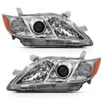 ANZO 2007-2009 Toyota Camry Projector Headlight Chrome Amber, Ophalen of Verzenden, Nieuw