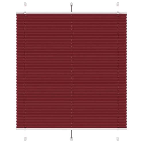 vidaXL Plissé rolgordijn 120x150cm stofbreedte 119,4cm, Huis en Inrichting, Stoffering | Gordijnen en Lamellen, Rood, Nieuw, Verzenden