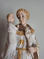 Beeldje, Heilige Antonius van Padua met Jezus - 33 cm -, Antiek en Kunst