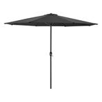 Tuin parasol stokparasol Ø300x230 cm zwart, Tuin en Terras, Nieuw, Verzenden