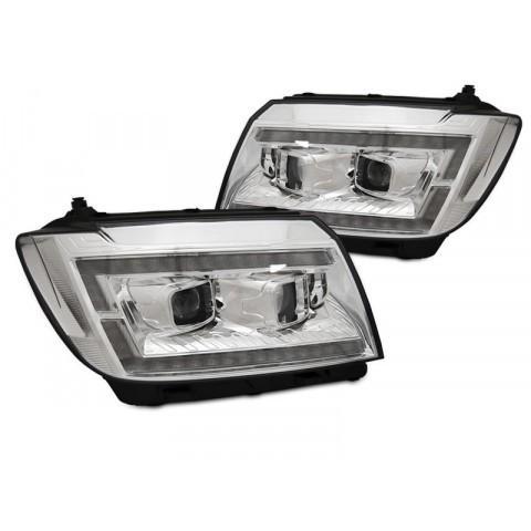 Koplampen VW Crafter II 2017-... LED DRL Dynamisch chroom, Auto-onderdelen, Overige Auto-onderdelen, Ophalen of Verzenden