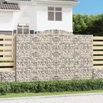 vidaXL Schanskorf gewelfd 300x30x200/220 cm gegalvaniseerd, Tuin en Terras, Bloembakken en Plantenbakken, 100 cm of meer, Verzenden