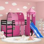 vidaXL Kinderhoogslaper met toren 80x200 cm massief, Huis en Inrichting, Slaapkamer | Bedden, Eenpersoons, Verzenden, Nieuw, 80 cm