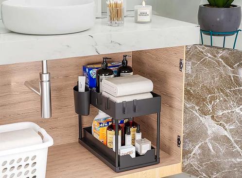 Nexxt Gootsteenkast Organizer - Zwart, Huis en Inrichting, Keuken | Keukenelementen, Nieuw, Verzenden