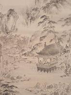 Very fine sumi-e landscape painting, signed - including