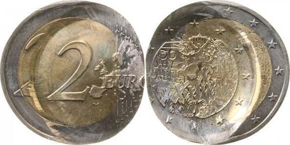 2019 Duitsland 2 Euro Fehlpraegung 30 Jahre Mauerfall 2 x..., Postzegels en Munten, Munten | Europa | Niet-Euromunten, Verzenden