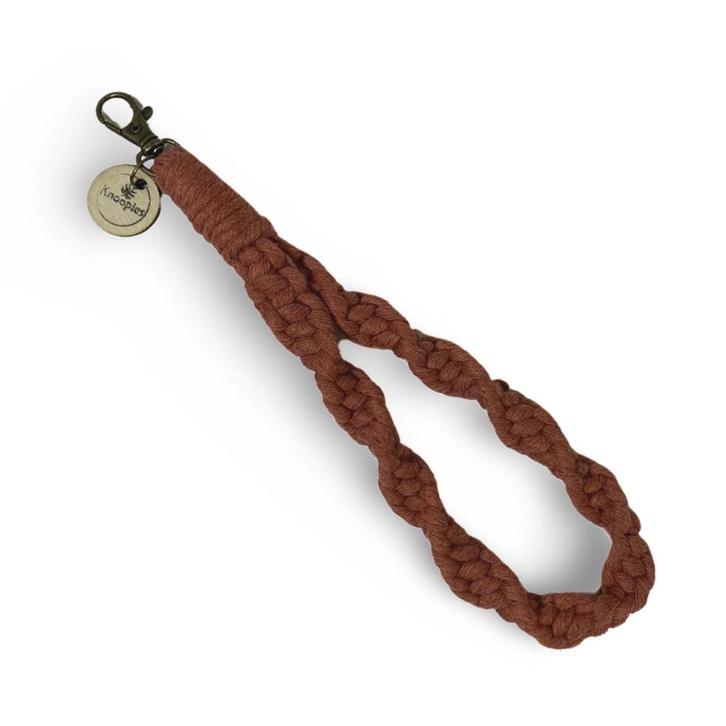 Macramé Pols Keycord - Twist - Katoen - Macramé -, Verzamelen, Sleutelhangers, Nieuw, Overige typen, Ophalen of Verzenden