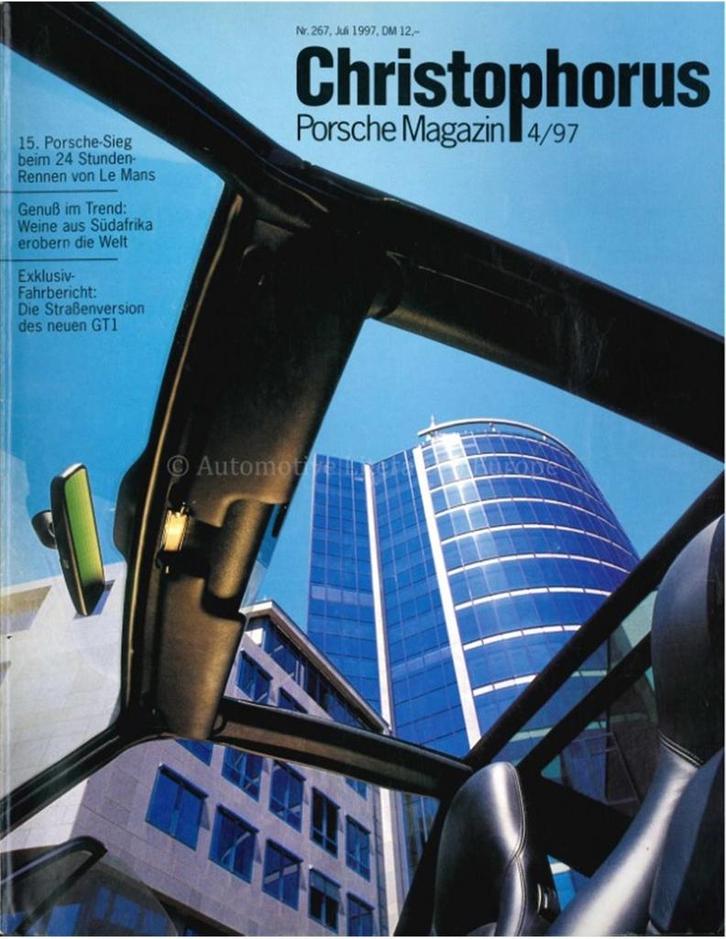 1997 PORSCHE CHRISTOPHORUS MAGAZINE 267 DUITS, Boeken, Auto's | Folders en Tijdschriften, Porsche