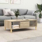 vidaXL Salontafel Sonoma eiken 103.5 x 60 x 35 cm Bewerkt, Huis en Inrichting, Tafels | Salontafels, Verzenden, Nieuw, Overige houtsoorten