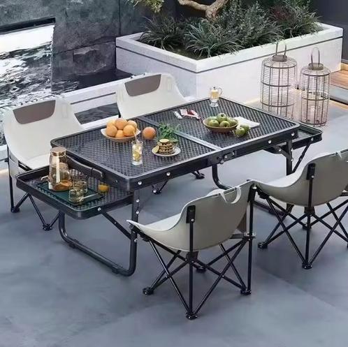 Opvouwbare Campingtafel – Lichtgewicht Aluminium Gaas, Huis en Inrichting, Tafels | Eettafels, Nieuw, Verzenden