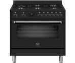 Bertazzoni MPL96L1ENNC gas fornuis met 6 branders, zwart1635, Ophalen of Verzenden, Nieuw