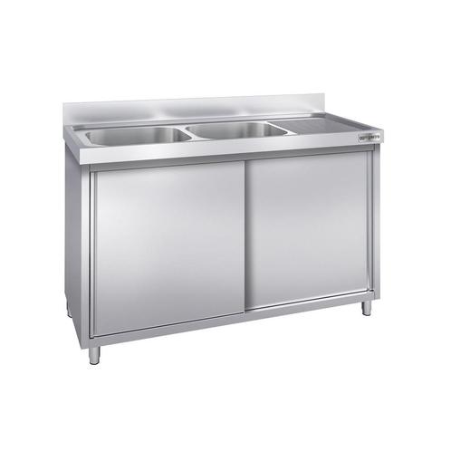 GGM Gastro | Spoelbakkast PREMIUM - 1400x600mm - met 2 |, Zakelijke goederen, Horeca | Keukenapparatuur, Nieuw in verpakking, RVS Meubilair
