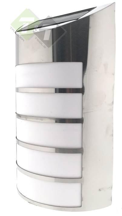 LED Wandlamp + Sensor, Luxe Uitvoering, Werklamp Solar, RVS, Doe-het-zelf en Verbouw, Bouwverlichting, Overige typen, Nieuw, Ophalen of Verzenden