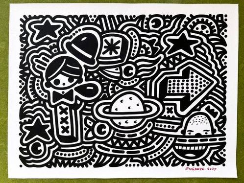 Ottograph (XX-XXI) - Laughing out loud XL, Antiek en Kunst, Kunst | Schilderijen | Modern