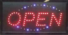 LED bord ' OPEN '  met knipper beschikbaar voor biedingen
