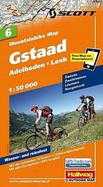 Mountainbikekaart 6 Gstaad Adelboden, Lenk Hallwag (met GPS), Nieuw, Verzenden