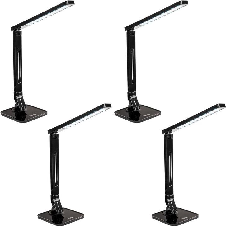 Bureaulamp, LED, dimbaar, inklapbaar, 14W - Set van 4, Huis en Inrichting, Lampen | Tafellampen, Verzenden
