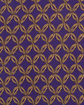 Viscose Crêpe Cirkels Paars, Hobby en Vrije tijd, Stoffen en Lappen, Paars, Nieuw