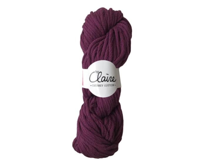 byClaire chunky cotton 005 plum, Hobby en Vrije tijd, Breien en Haken, Breien of Haken, Nieuw, Wol of Garen, Ophalen of Verzenden