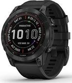 Garmin Fenix 7X 51 mm slate grey met zwarte polsband [wifi,, Verzenden, Zo goed als nieuw