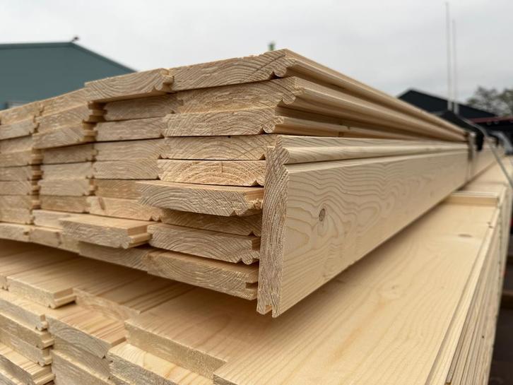 Vuren kraaldelen 22x125mm gegrond en onbehandeld, Doe-het-zelf en Verbouw, Hout en Planken, Vuren, 300 cm of meer, Minder dan 25 mm