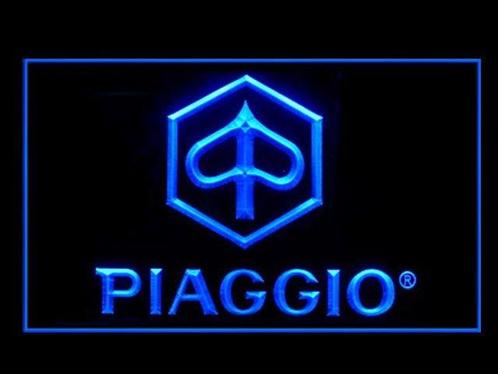 Piaggio neon bord lamp LED cafe verlichting reclame lichtbak, Verzamelen, Merken en Reclamevoorwerpen, Nieuw, Verzenden