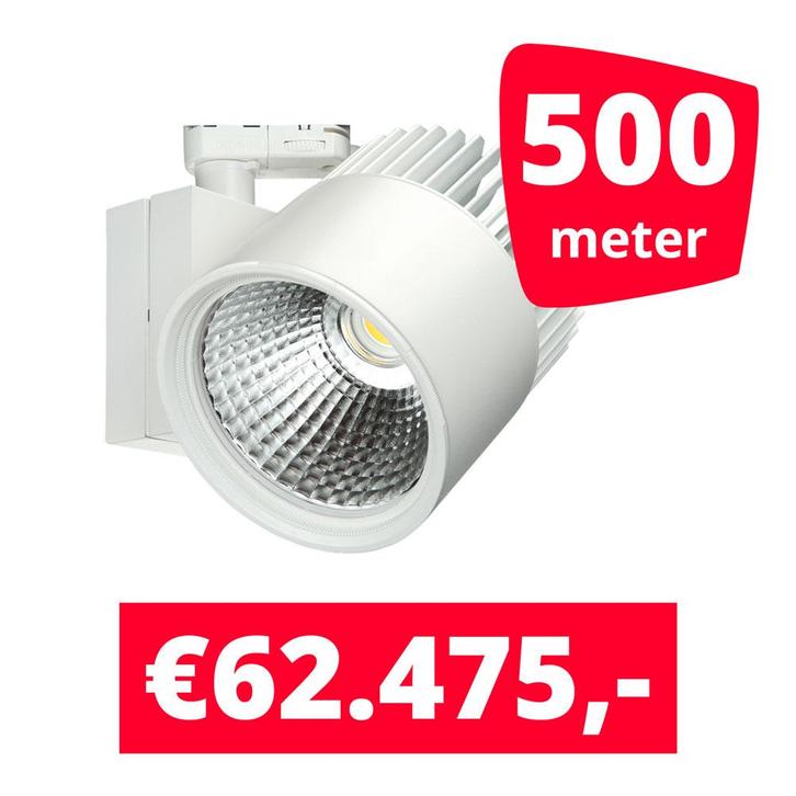 LED Railverlichting Concentra Wit 3000K 500 spots + 500M, Zakelijke goederen, Kantoor en Winkelinrichting | Winkel en Inventaris