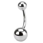 Fako Bijoux® - Navelpiercing - Classic - Zilverkleurig, Verzenden, Nieuw