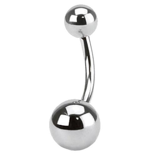 Fako Bijoux® - Navelpiercing - Classic - Zilverkleurig, Sieraden, Tassen en Uiterlijk, Piercings, Verzenden