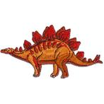 Strijkapplicatie Dinosaurus Stegosaurus Rood/Oranje 10x5,5 c, Nieuw, Ophalen of Verzenden