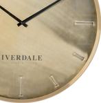 Riverdale Wandklok Chuck - Brons - Ø50cm, Verzenden, Nieuw