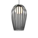 Design hanglamp zwart met opaal IP44 - Angela, Huis en Inrichting, Lampen | Hanglampen, Nieuw, Overige materialen, Design, 75 cm of meer