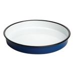 Dienblad rond - blauw en wit - Ø32cm, Verzenden, Nieuw in verpakking