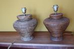 Lamp (2) - Rattan - twee rieten Rotan lampen