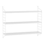 [en.casa] Wandrek Strängnäs met 3 planken 50x60x15 cm wit, Huis en Inrichting, Woonaccessoires | Wandplanken en Boekenplanken