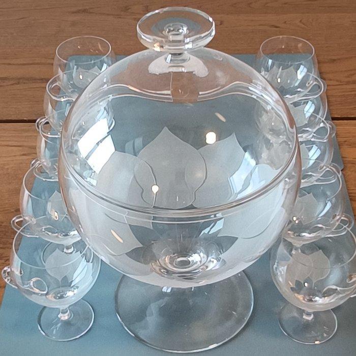 Rosenthal - Bjørn Wiinblad - Drinkservies - Kristal - Lotus, Antiek en Kunst, Antiek | Meubels | Tafels