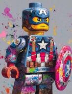 Canvas Fit - Alberto Ricardo - Capitán América LEGO con, Kinderen en Baby's, Speelgoed | Duplo en Lego, Nieuw