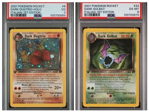 WOTC Pokémon - 2 Graded card - Dark Dugtrio Holo PSA 3 +, Hobby en Vrije tijd, Verzamelkaartspellen | Pokémon