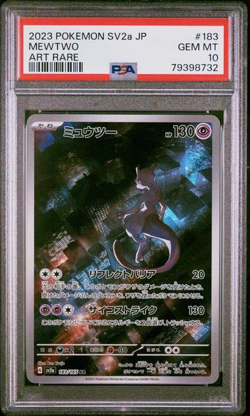 Mewtwo (sv2a 183) PSA 10 beschikbaar voor biedingen