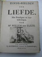 Willem den Elger - Zinne-beelden der liefde, met puntdigten